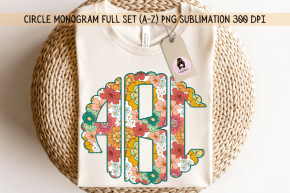 Groovy Spring Flower Monogram Set: A Fresh Take on Initials