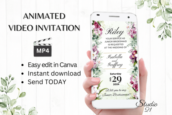 Orchids Junior Bridesmaid W3454JM: A Font for Graceful, Modern Designs