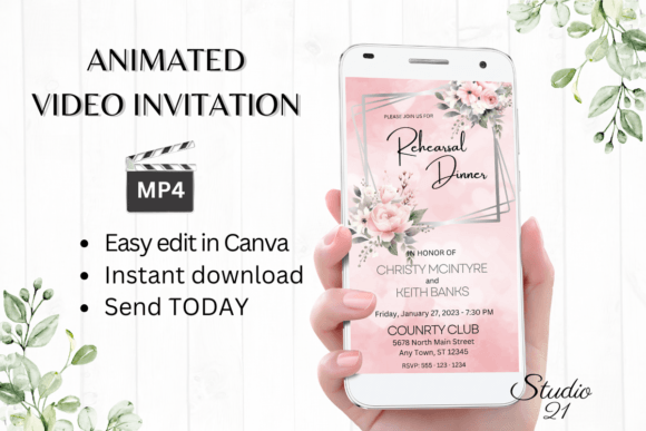 Pink Roses Rehearsal Dinner Invite W7273: A Complete Guide